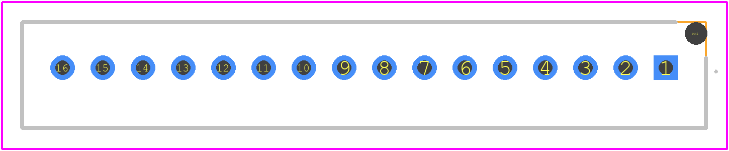 B16B-PASK-1(LF)(SN) - JST (JAPAN SOLDERLESS TERMINALS) PCB footprint - Other - Other - B16B-PASK-1(LF)(SN)-2