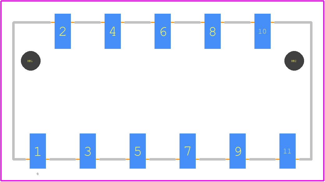 70ADJ-6-ML1 - Bourns PCB footprint - Other - Other - 70ADJ-6-ML1-3