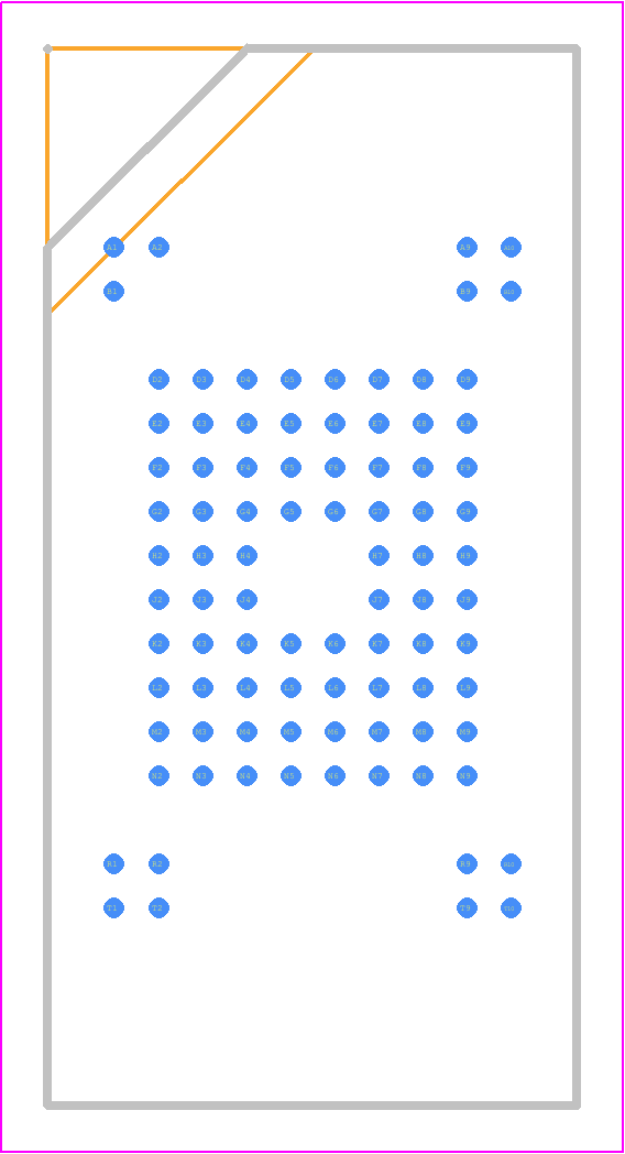 GLS85LD1001T-60-RI-LBTE - Greenliant PCB footprint - BGA - BGA - 91-Ball, Ball Grid Array (BGA)