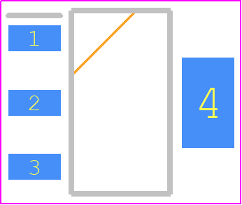 BCP54 - onsemi PCB footprint - SOT223 (3-Pin) - SOT223 (3-Pin) - T494B475K016AT