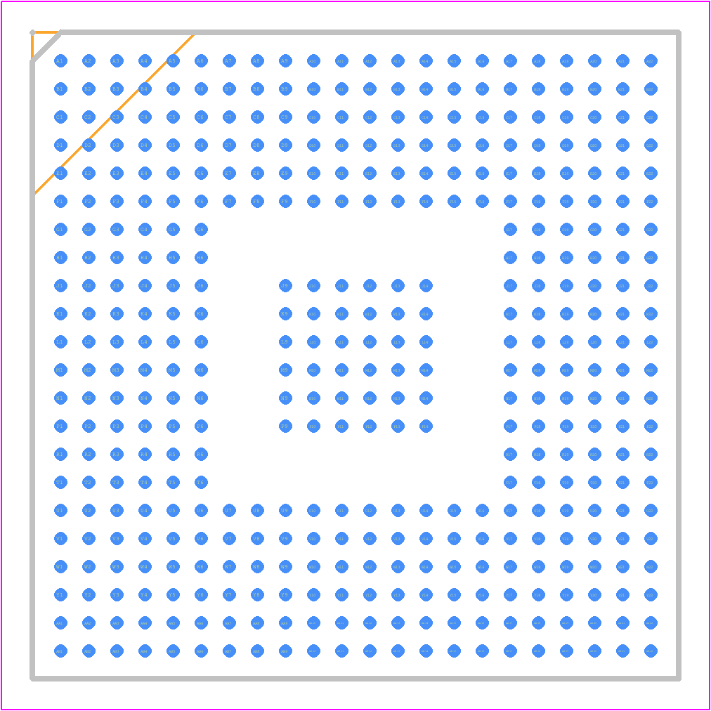 SPEAR600-2 - STMicroelectronics PCB footprint - BGA - BGA - PBGA420