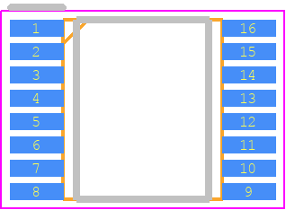 AK4552VT - Asahi Kasei Microdevices PCB footprint - Small Outline Packages - Small Outline Packages - 16pin TSSOP_2025