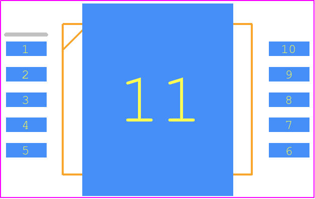 VN330SP-32-E - STMicroelectronics PCB footprint - Small Outline Packages - Small Outline Packages - PowerSO-10_4
