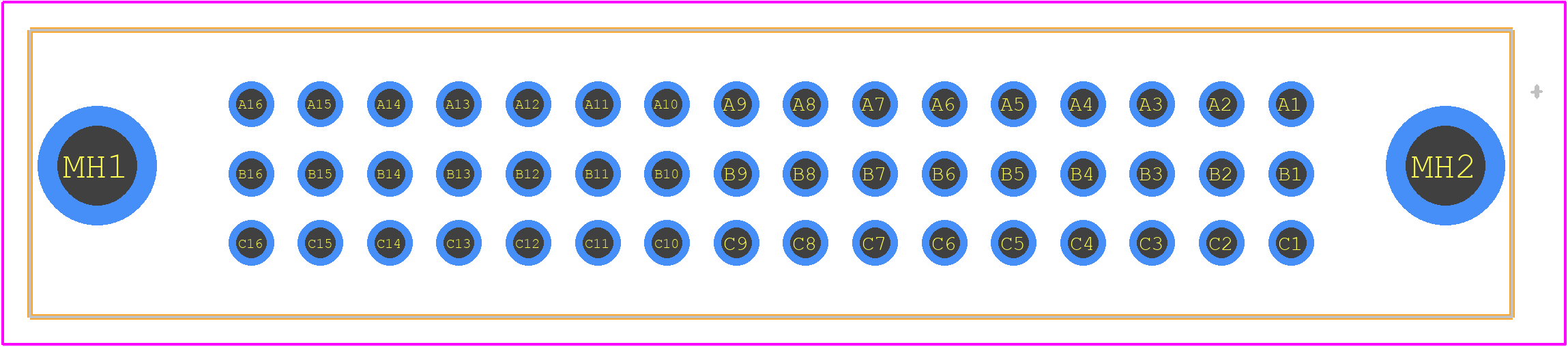 09232486821 - HARTING PCB footprint - Other - Other - 09232486821-1