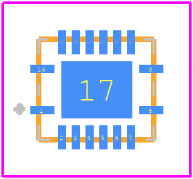 MSP430FR2310IRGYR - Texas Instruments PCB footprint - Other - Other - RGY (R-PVQFN-N16)_FFW