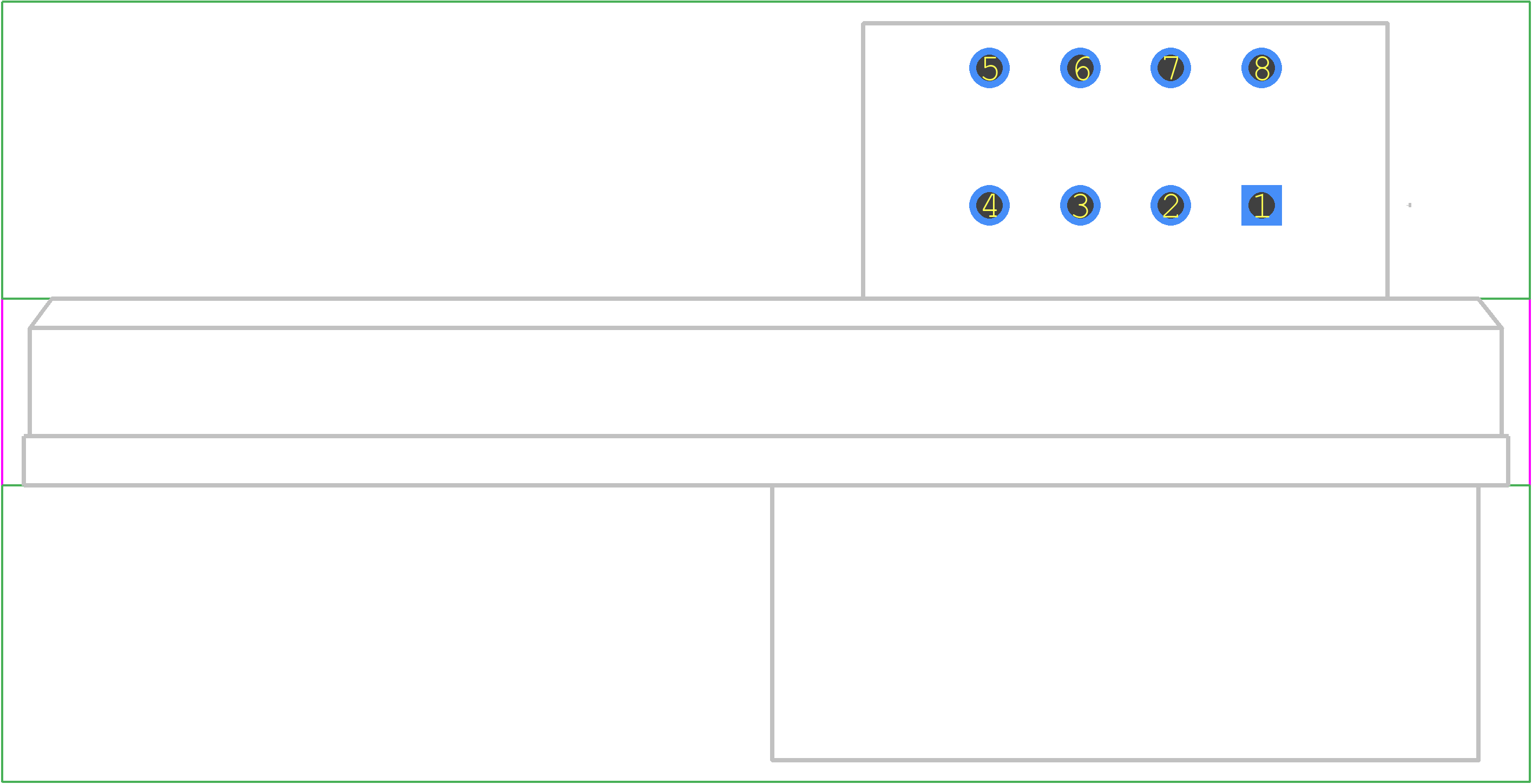 DTM13-08PA-R004 - TE Connectivity PCB footprint - Other - Other - DTM13-08PA-R004-2