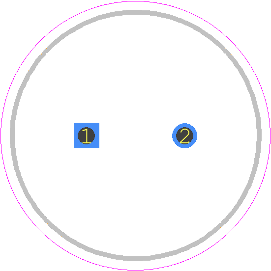 B41896C6337M - TDK PCB footprint - Capacitor, Polarized Radial Diameter - Capacitor, Polarized Radial Diameter - B41896