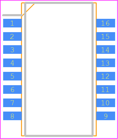HX1198NL - Yageo Group PCB footprint - Small Outline Packages - Small Outline Packages - HX1198NL