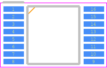 MAX1454AUE+T - Analog Devices PCB footprint - Small Outline Packages - Small Outline Packages - 16 TSSOP_2024