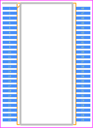 LTC1760IFW#PBF - Analog Devices PCB footprint - Small Outline Packages - Small Outline Packages - FW (48-Lead TSSOP)