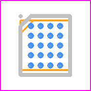 LPC11A04UK,118 - NXP PCB footprint - BGA - BGA - 20-pin-WLCSP