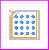 LPC1102UK,118 - NXP PCB footprint - BGA - BGA - WLCSP16_2022