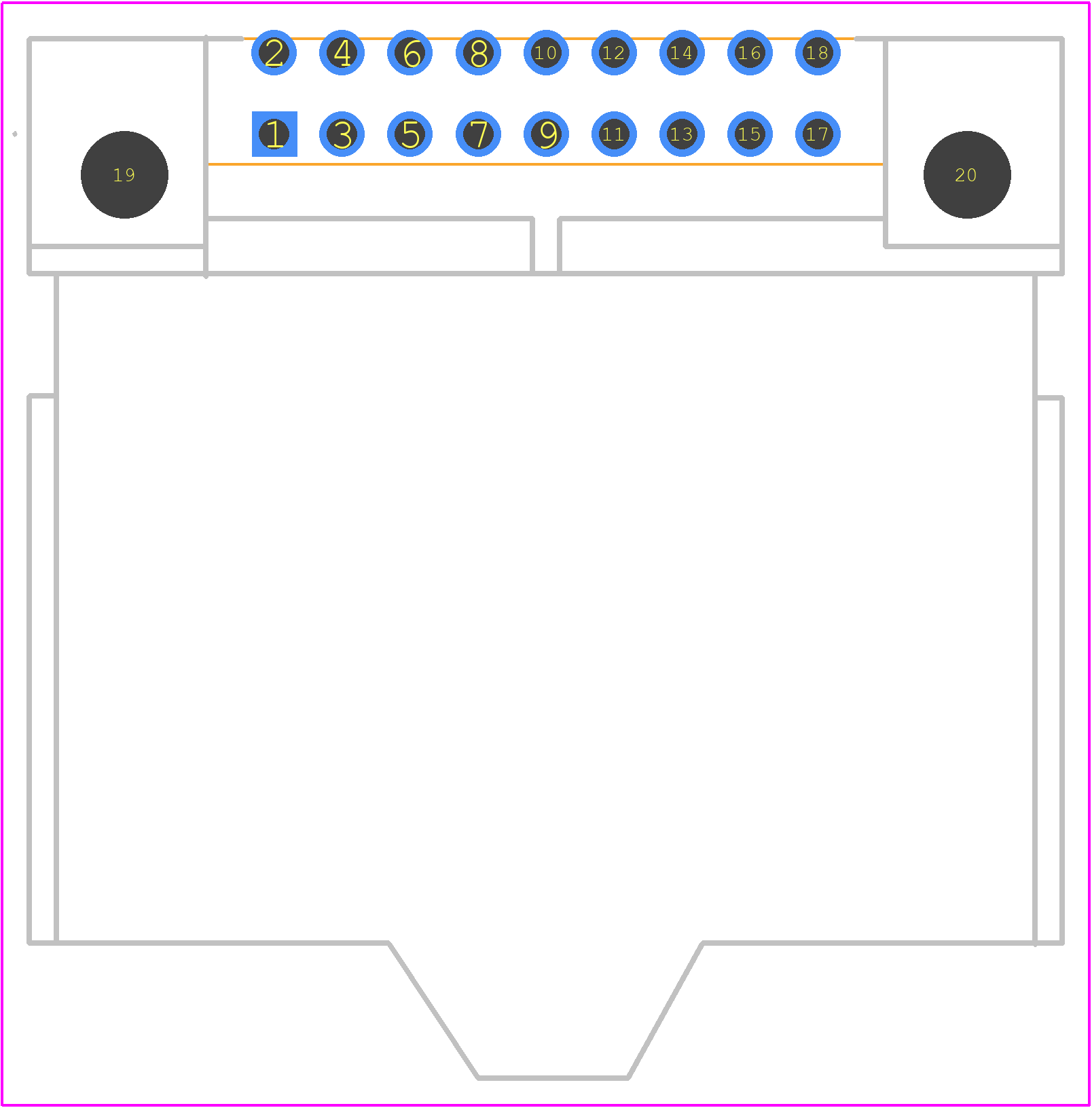 MX23A18NF3 - JAE PCB footprint - Other - Other - MX23A18NF3-4