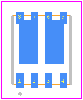 DMN10H220LPDW-13 - Diodes Incorporated PCB footprint - Other - Other - PowerDI5060-8 (SWP) (Type R)-13-3