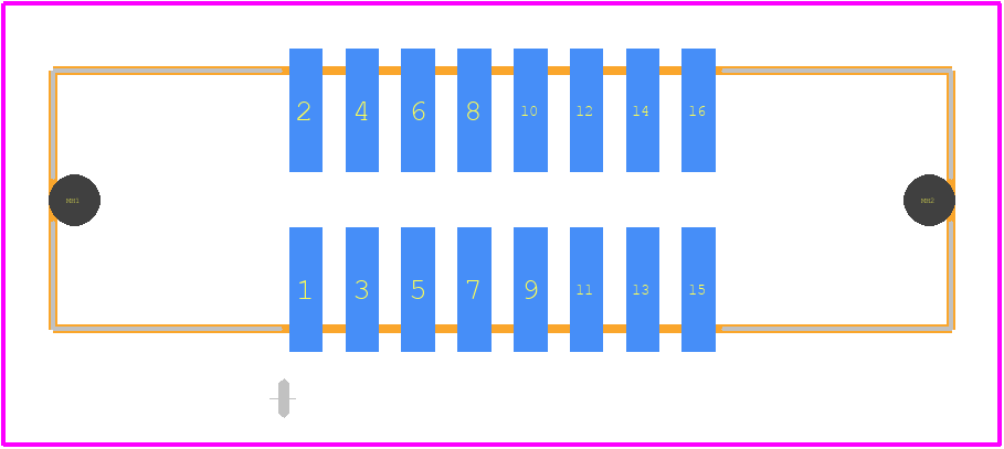 ESHF-108-01-L-D-SM - SAMTEC PCB footprint - Other - Other - ESHF-108-01-L-D-SM-2