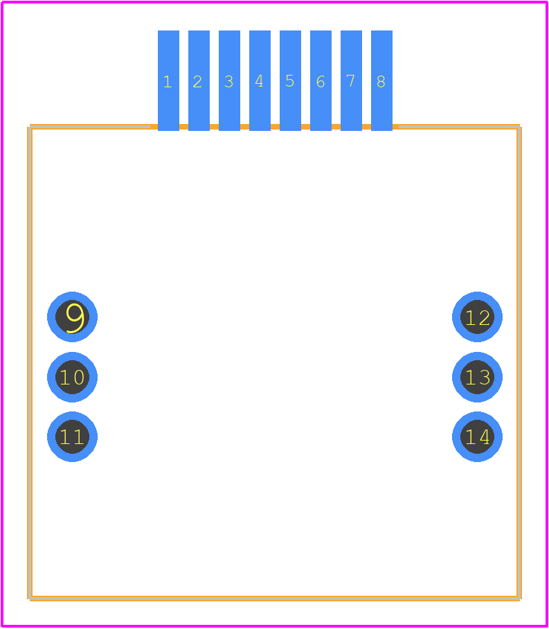 GT25-8DP-2.2H(32) - Hirose PCB footprint - Other - Other - GT25-8DP-2.2H(32)-1