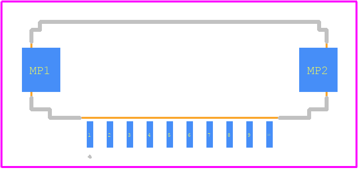 TF31-10S-1SH(800) - Hirose PCB footprint - Other - Other - TF31-10S-1SH(800)-2