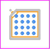 PAC1934T-I/J6CX - Microchip PCB footprint - BGA - BGA - 2.225x2.1733 CS PACKAGE 16 BALL