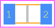 Y163010K0000D9W - Vishay PCB footprint - Resistor Chip - Resistor Chip - Y163010K0000D9W