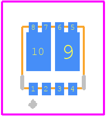 DMC3025LDV-7 - Diodes Incorporated PCB footprint - Other - Other - PowerDI3333-8 (Type UXC)_2021