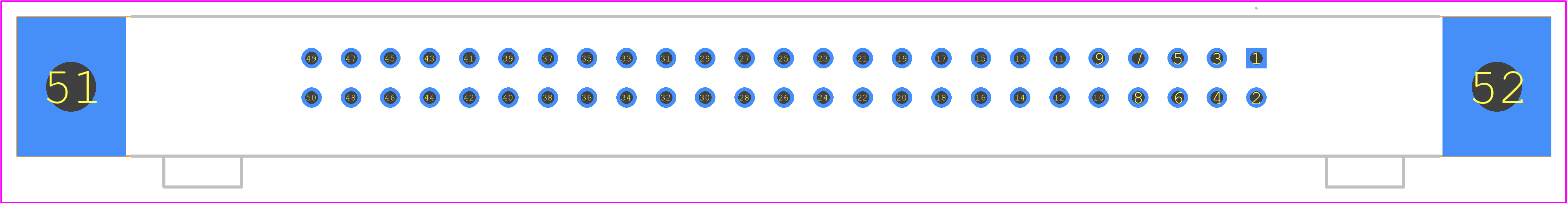 DN20B-50S(50) - Hirose PCB footprint - Other - Other - DN20B-50S(50)-6