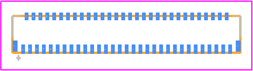 FH26W-61S-0.3SHW(60) - Hirose PCB footprint - Other - Other - FH26W-61S-0.3SHW(60)-2
