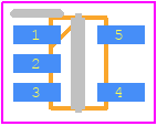 74HC1G04GW-Q100H - Nexperia PCB footprint - SOT23 (5-Pin) - SOT23 (5-Pin) - SOT353-1