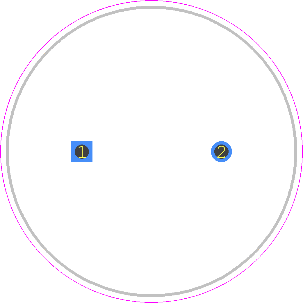 706-3314 - RS Pro PCB footprint - Capacitor, Polarized Radial Diameter - Capacitor, Polarized Radial Diameter - 706-3314
