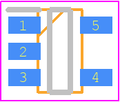 AL5816W5-7 - Diodes Incorporated PCB footprint - SOT23 (5-Pin) - SOT23 (5-Pin) - AL5816W5-7-AP