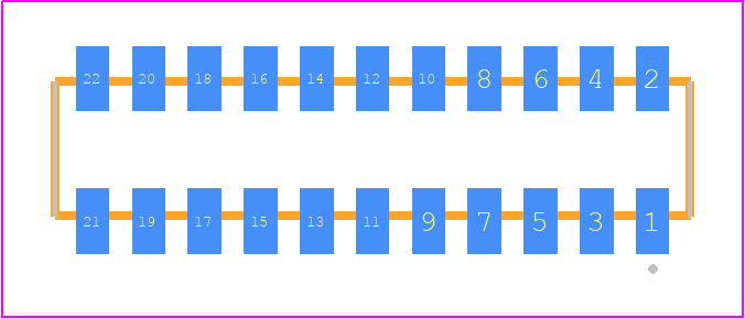 CLP-111-02-L-D-TR - SAMTEC PCB footprint - Other - Other - CLP-111-02-XXX-D-TR