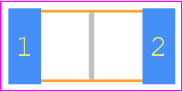 CRGH2010J4K7 - TE Connectivity PCB footprint - Resistor Chip - Resistor Chip - CRGH2010