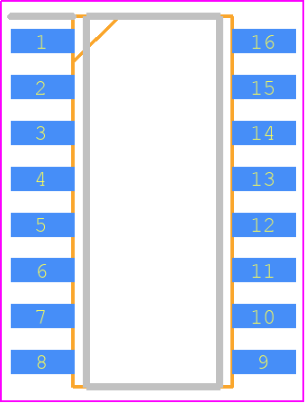 IS281-4GB - Isocom PCB footprint - Small Outline Packages - Small Outline Packages - IS281- 4, IS281- 4GB