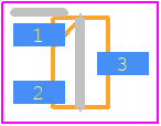 MIC803-29D3VC3-TR - Microchip PCB footprint - SOT23 (3-Pin) - SOT23 (3-Pin) - 3-PIN SC70 (MM)