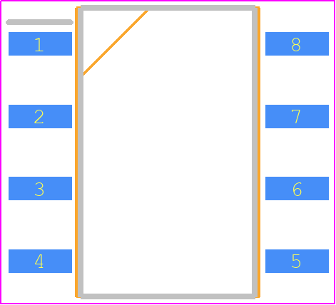 CS326 - Coto Technology PCB footprint - Small Outline Packages - Small Outline Packages - 8-SMD