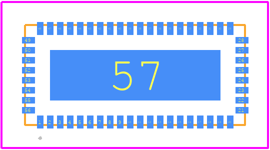 PI3LVD512ZFE - Diodes Incorporated PCB footprint - Other - Other - 56-pin TQFN