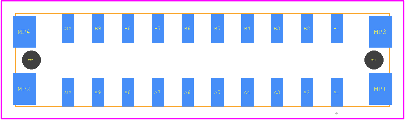 464686 - TE Connectivity PCB footprint - Other - Other - 464686-3