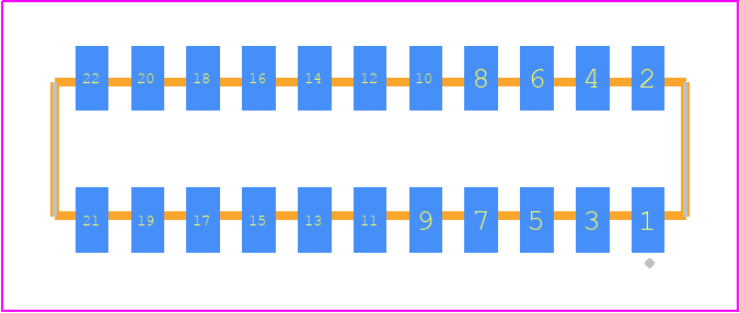 CLP-111-02-L-D-K - SAMTEC PCB footprint - Other - Other - CLP-111-02-XXX-D-K