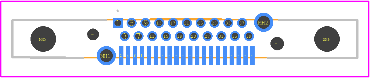 2129261-1 - TE Connectivity PCB footprint - Other - Other - 2129261-1-3