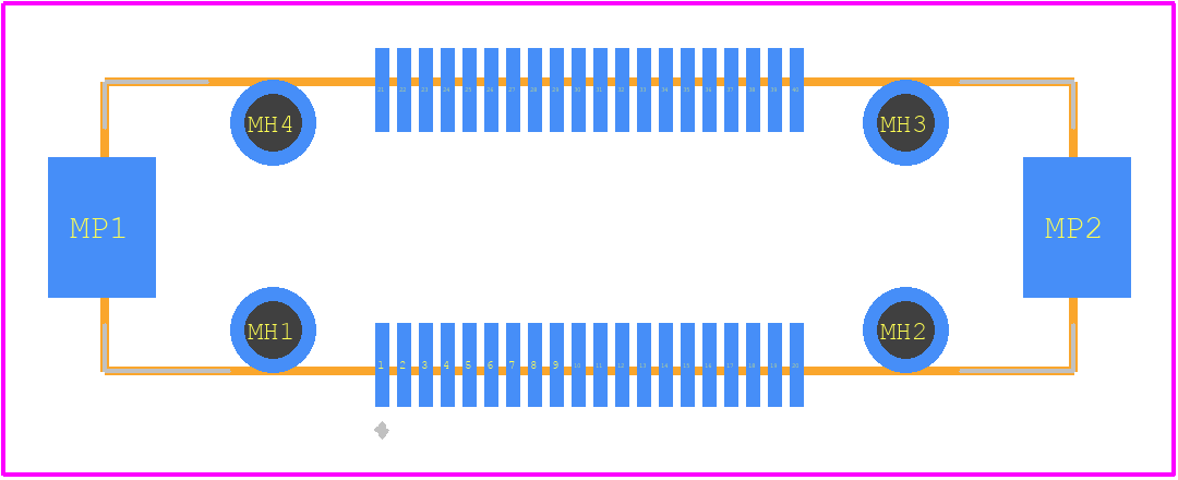 FX23L-40P-0.5SV8 - Hirose PCB footprint - Other - Other - FX23L-40P-0.5SV8-2