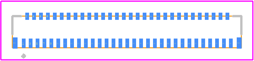 FH36W-61S-0.3SHW(50) - Hirose PCB footprint - Other - Other - FH36W-61S-0.3SHW(50)-1