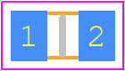 KTR10EZPJ204 - ROHM Semiconductor PCB footprint - Resistor Chip - Resistor Chip - KTR10