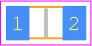 SF-1206FP125-2 - Bourns PCB footprint - Fuses Chip - Fuses Chip - SF-1206FP125-2