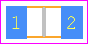 SF-1206FP400-2 - Bourns PCB footprint - Fuses Chip - Fuses Chip - 3.1mmX1.55mm-1