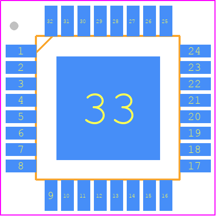 A4964KJPTR-T - Allegro Microsystems PCB footprint - Quad Flat Packages - Quad Flat Packages - A4960KJPTR-T