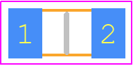 CR1206-FX-4223ELF - Bourns PCB footprint - Resistor Chip - Resistor Chip - CR1206