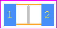 HVC1206-1M0JT3 - TT Electronics PCB footprint - Resistor Chip - Resistor Chip - HVC1206