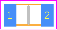 CRCW1206120RJNEAIF - Vishay PCB footprint - Resistor Chip - Resistor Chip - CRCW1206IF