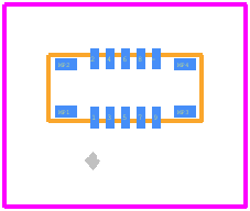 BM23PF0.8-10DP-0.35V(895) - Hirose PCB footprint - Other - Other - BM23PF0.8-10DP-0.35V(895)-1