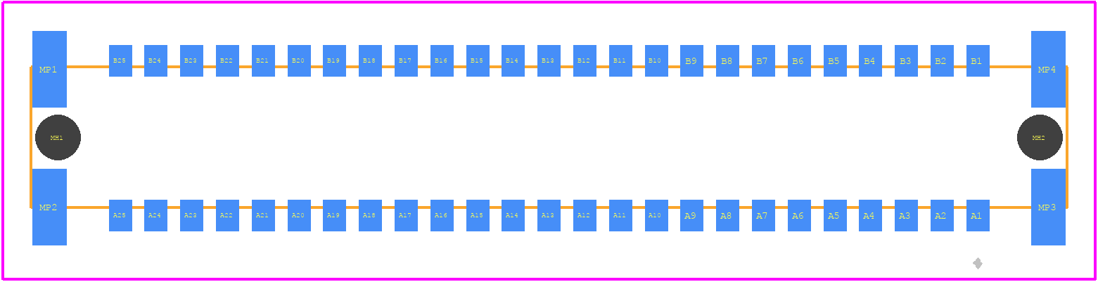 234208 - TE Connectivity PCB footprint - Other - Other - 234208