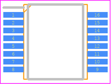 74HCT367DB,118 - Nexperia PCB footprint - Small Outline Packages - Small Outline Packages - SOT338-1